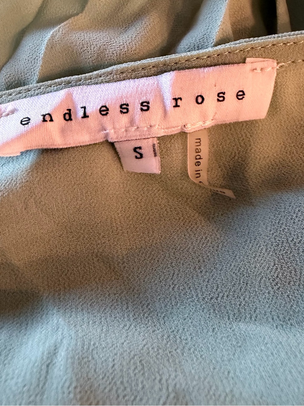 Endless Rose Sage Green Pleated V-Neck Tie-Waist Romper - Picture 9 of 9